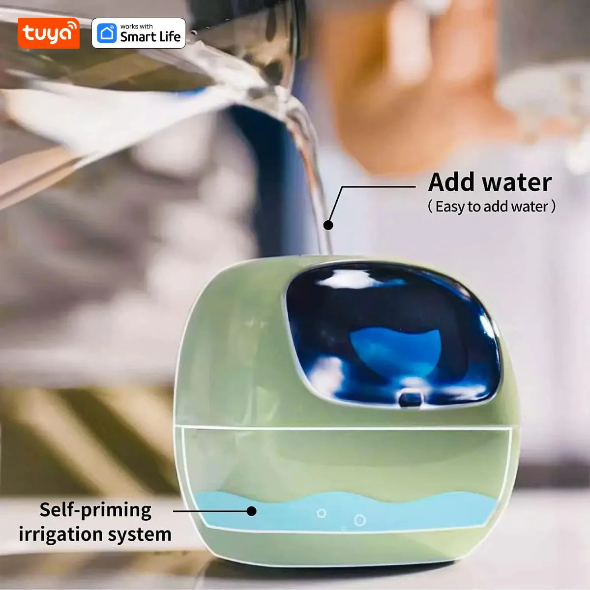 Smart Planter Tuya Ivy Endless Fun Over 49 Rich Expressions,7 smart sensors,AI Chips Make Raising Plants Easy and Fun