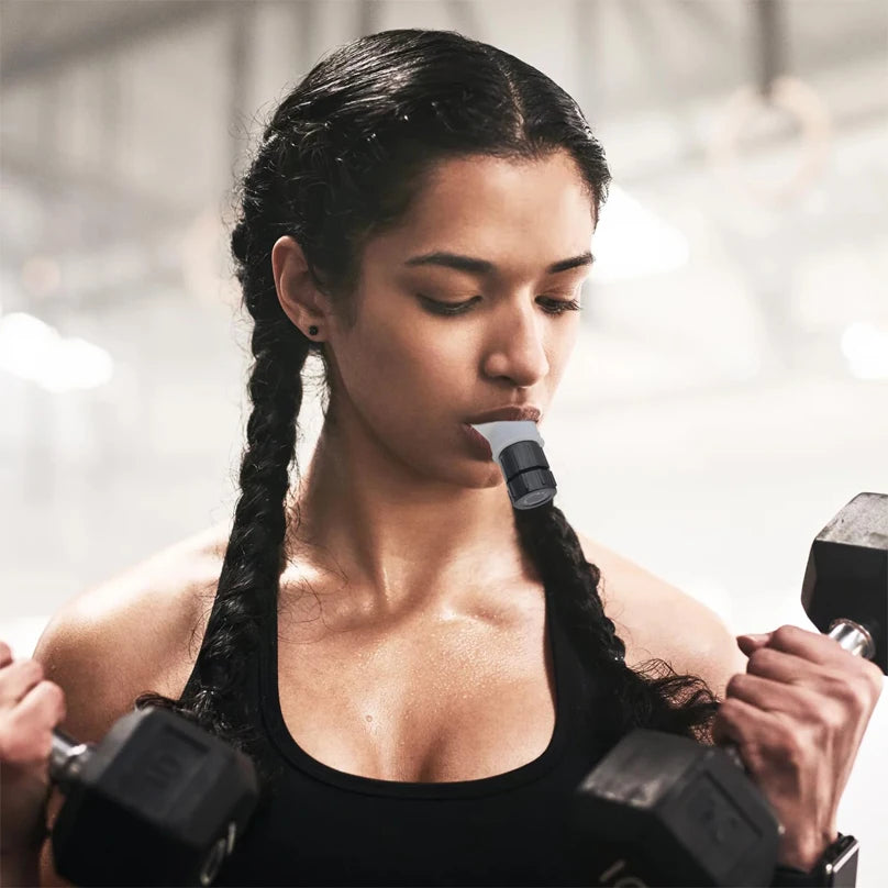 Breathing Trainer Lung Flexer Durable Fitness Exerciser Increases Lung Capacity Breath Adjustable Levels Deep Breath