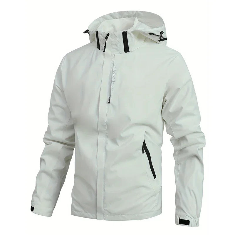 Men Casual Jacket Outdoor Windproof Waterproof Athletes Spring Autumn New Men Jacket Coat Detachable Hat Jackets Male M-5XL