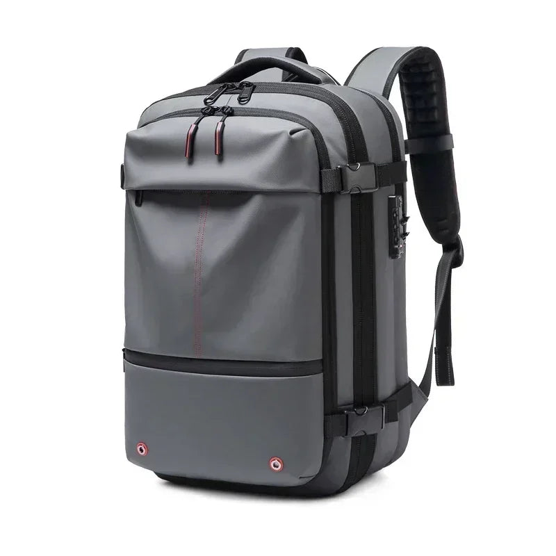 Travel Men 17 Inch Laptop Backpack Vacuum Compression Backpack Business Large Capacity School Backpack Expand Outdoor