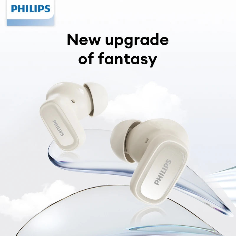Original Philips TAT2569 Wireless Bluetooth V5.4 Noise Reduction IPX4 Waterproof Sport Earbuds t New Low Latency Gaming Headse
