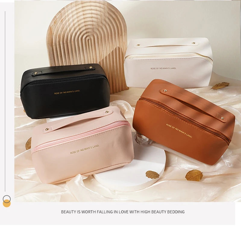 Cosmetic Bag Large Capacity Makeup Female Toiletry Kit Bag Make Up Case Storage Pouch Luxury Lady Box Organizer Bag Travel Zip 
