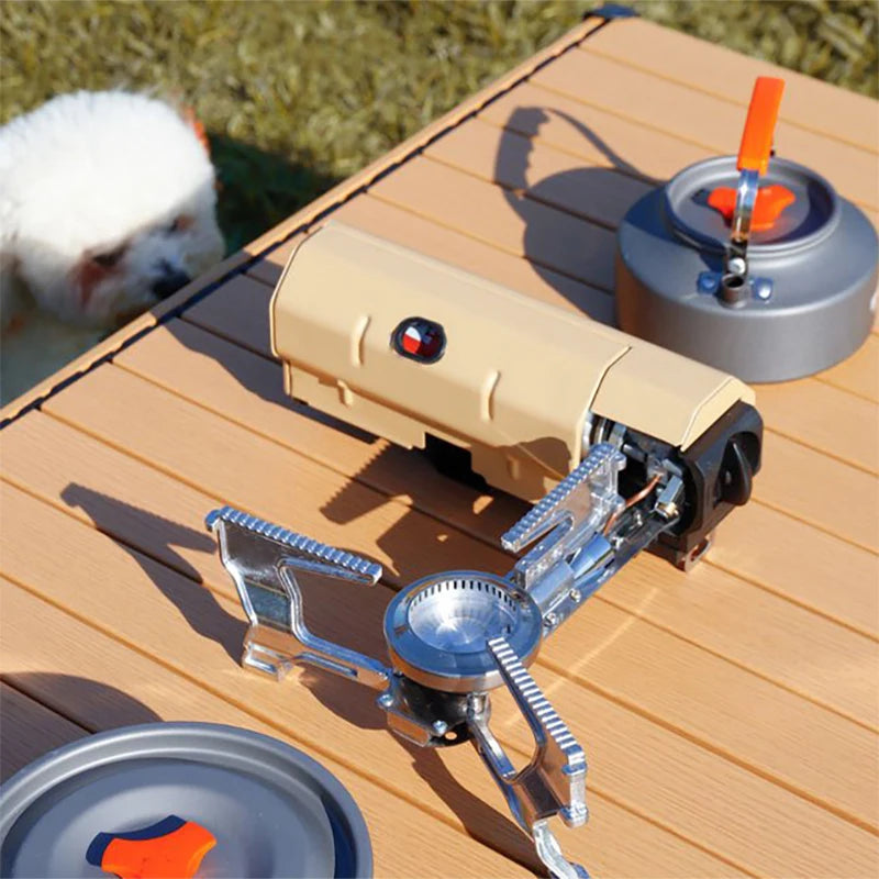 TARKA Camping Cassette Stove Outdoor Folding Gas Burner 2600w Fire Furnace Kitchen Cookware Suitable For Tourist Hiking Picnic