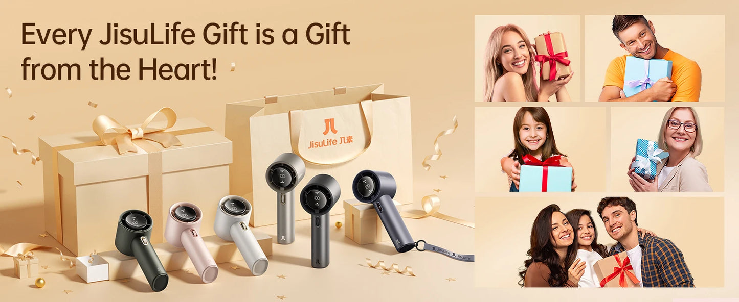 JISULIFE Portable Hand Fan , 100 Wind Speeds, Mini Bladeless Handheld Fan, USB Rechargeable Personal Fans, Electric Eyelash Fan