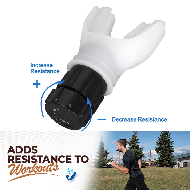 Breathing Trainer Lung Flexer Durable Fitness Exerciser Increases Lung Capacity Breath Adjustable Levels Deep Breath