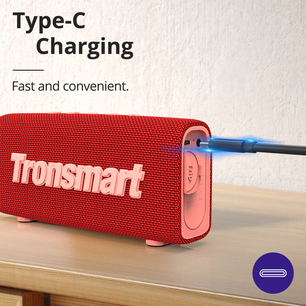 Portable Bluetooth 5.3 Speaker Tronsmart Trip Speaker Dual-Driver with IPX7 Waterproof, True Wireless Stereo for Outdoor speaker