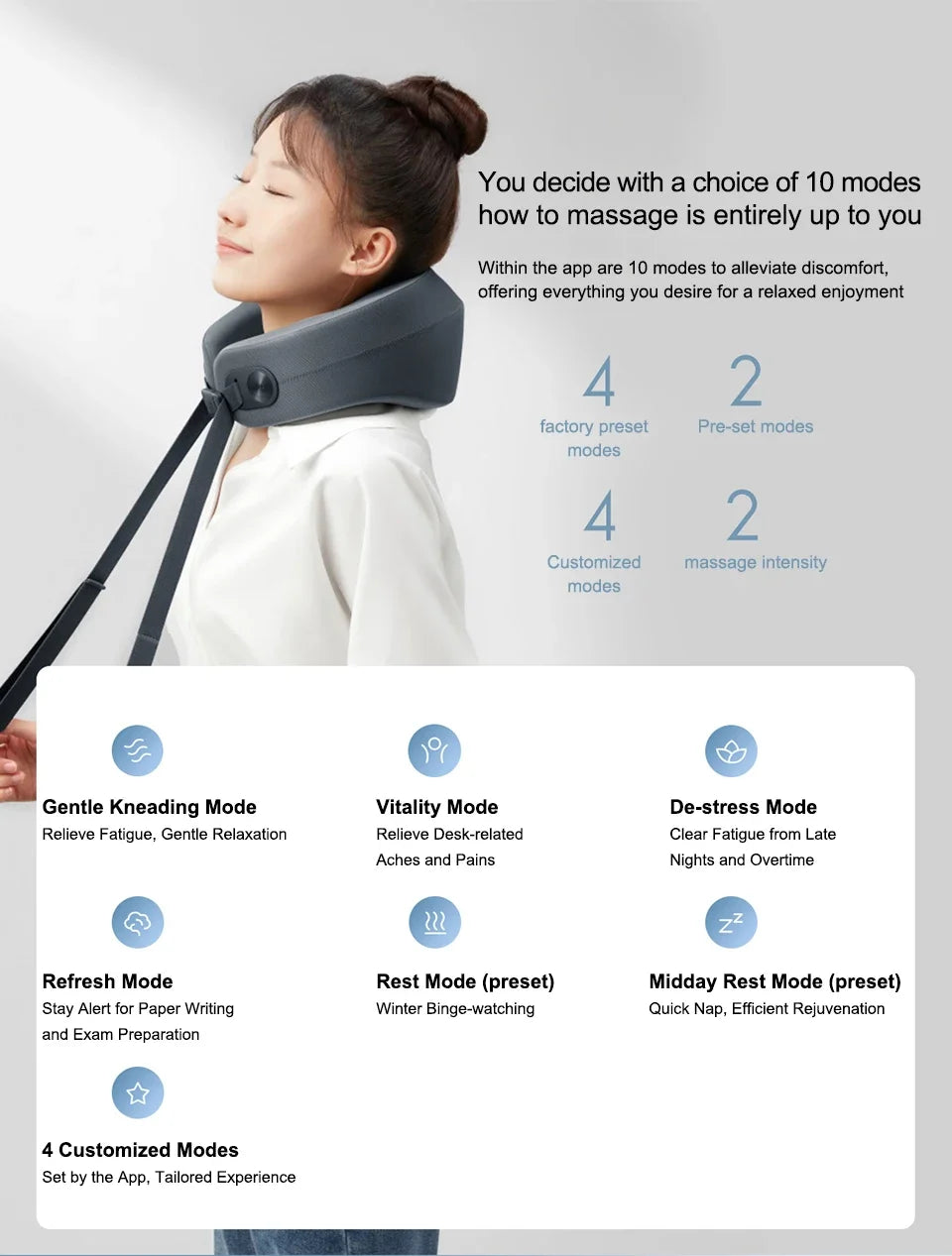 Xiaomi Mijia Smart Neck Massager Shoulder and Neck Integrated Massager Hanging Neck Protector MiHome APP Control