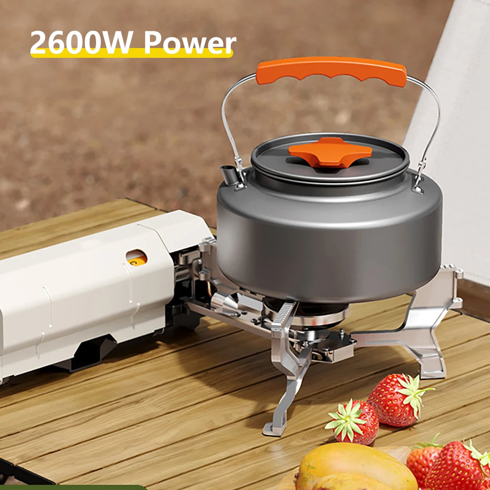 TARKA Camping Cassette Stove Outdoor Folding Gas Burner 2600w Fire Furnace Kitchen Cookware Suitable For Tourist Hiking Picnic