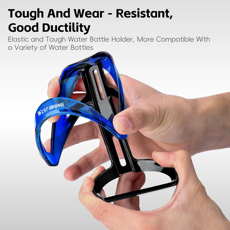 WEST BIKING Bicycle Bottle Holder Gradient Color Road Bike Lightweight Bottle Cage With Wrench MTB Round Edges Sport Cup Holder