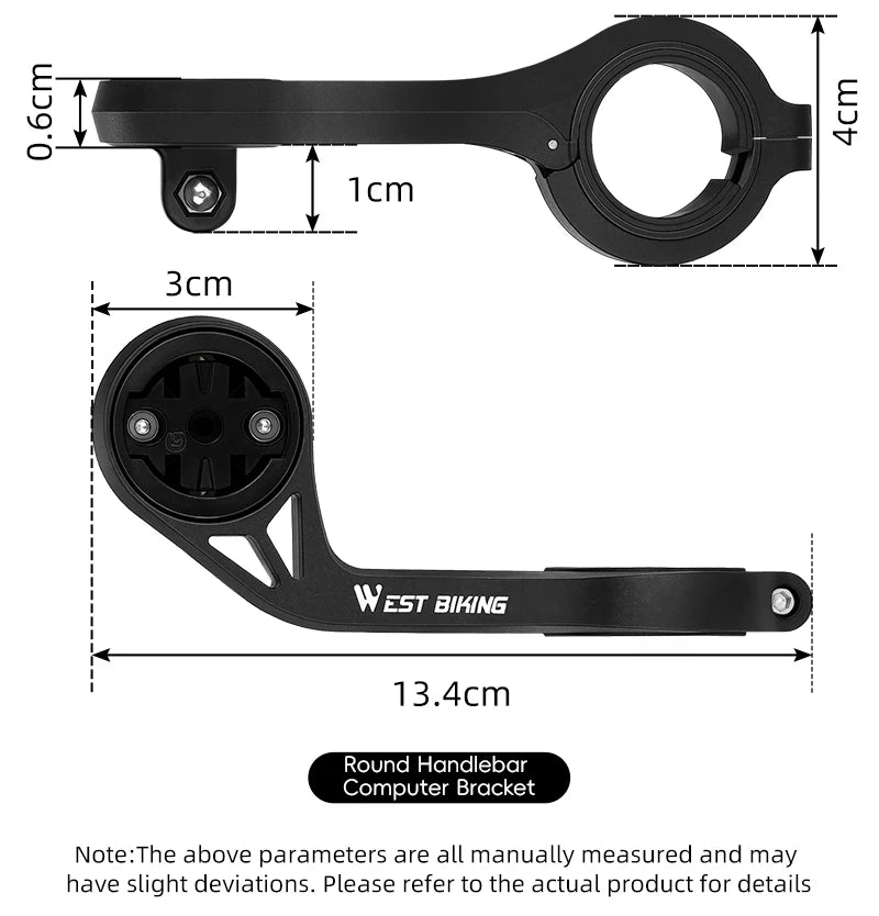 WEST BIKING Cycling Computer Holder For Garmin/Bryton/Wahoo Speedometer Bike Lights&Camera Mount MTB Road Bicycle Accessories