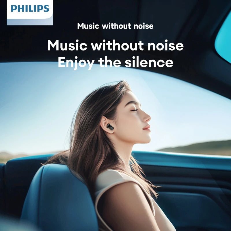 Original Philips TAT2569 Wireless Bluetooth V5.4 Noise Reduction IPX4 Waterproof Sport Earbuds t New Low Latency Gaming Headse