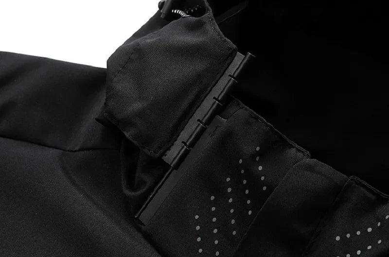 Men Casual Jacket Outdoor Windproof Waterproof Athletes Spring Autumn New Men Jacket Coat Detachable Hat Jackets Male M-5XL