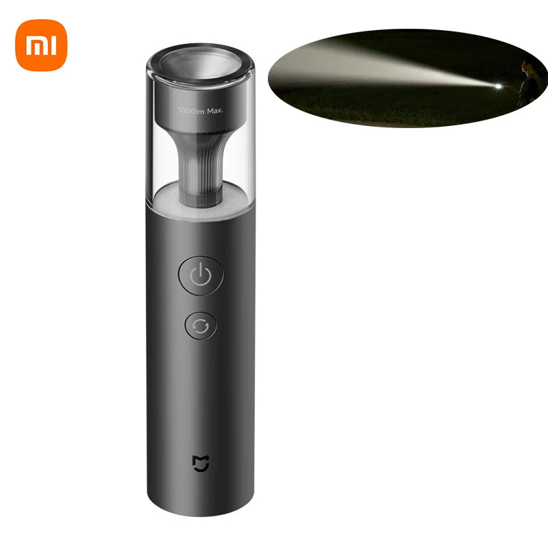 2024 Xiaomi Mijia Multi Functional Flashlight Portable 125g 3100mAh IP65 Waterproof 1000lm Emergency Lighting
