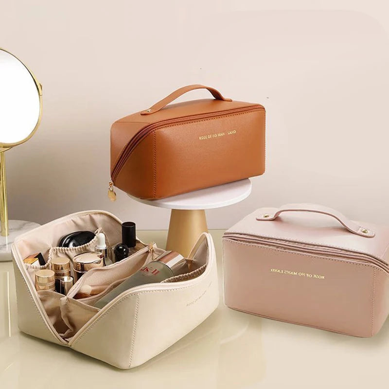 Cosmetic Bag Large Capacity Makeup Female Toiletry Kit Bag Make Up Case Storage Pouch Luxury Lady Box Organizer Bag Travel Zip 