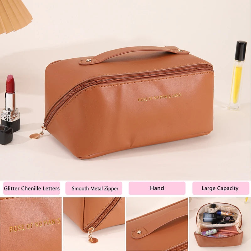 Cosmetic Bag Large Capacity Makeup Female Toiletry Kit Bag Make Up Case Storage Pouch Luxury Lady Box Organizer Bag Travel Zip 