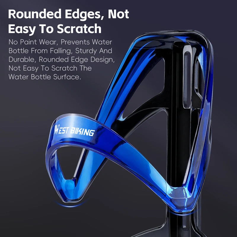 WEST BIKING Bicycle Bottle Holder Gradient Color Road Bike Lightweight Bottle Cage With Wrench MTB Round Edges Sport Cup Holder