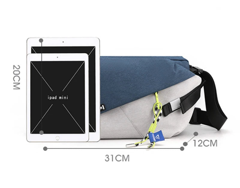High Quality Nylon Panelled Waist Packs 2025 New Brand Unisex Chest Pack Casual Outdoor Travel Crossbody Bag Men Wasit Belt Bags