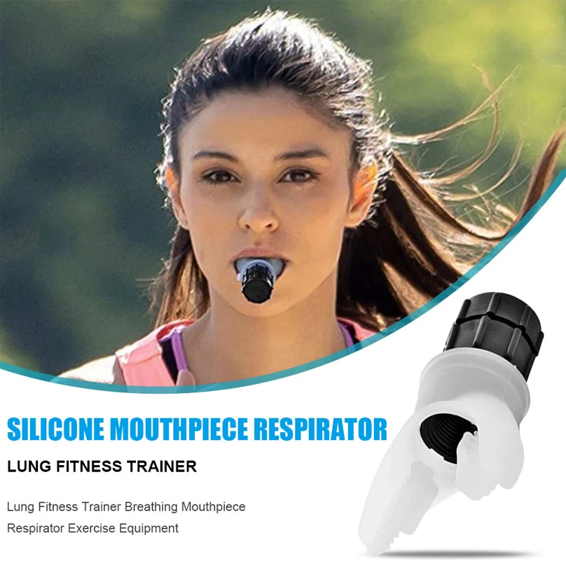 Breathing Trainer Lung Flexer Durable Fitness Exerciser Increases Lung Capacity Breath Adjustable Levels Deep Breath