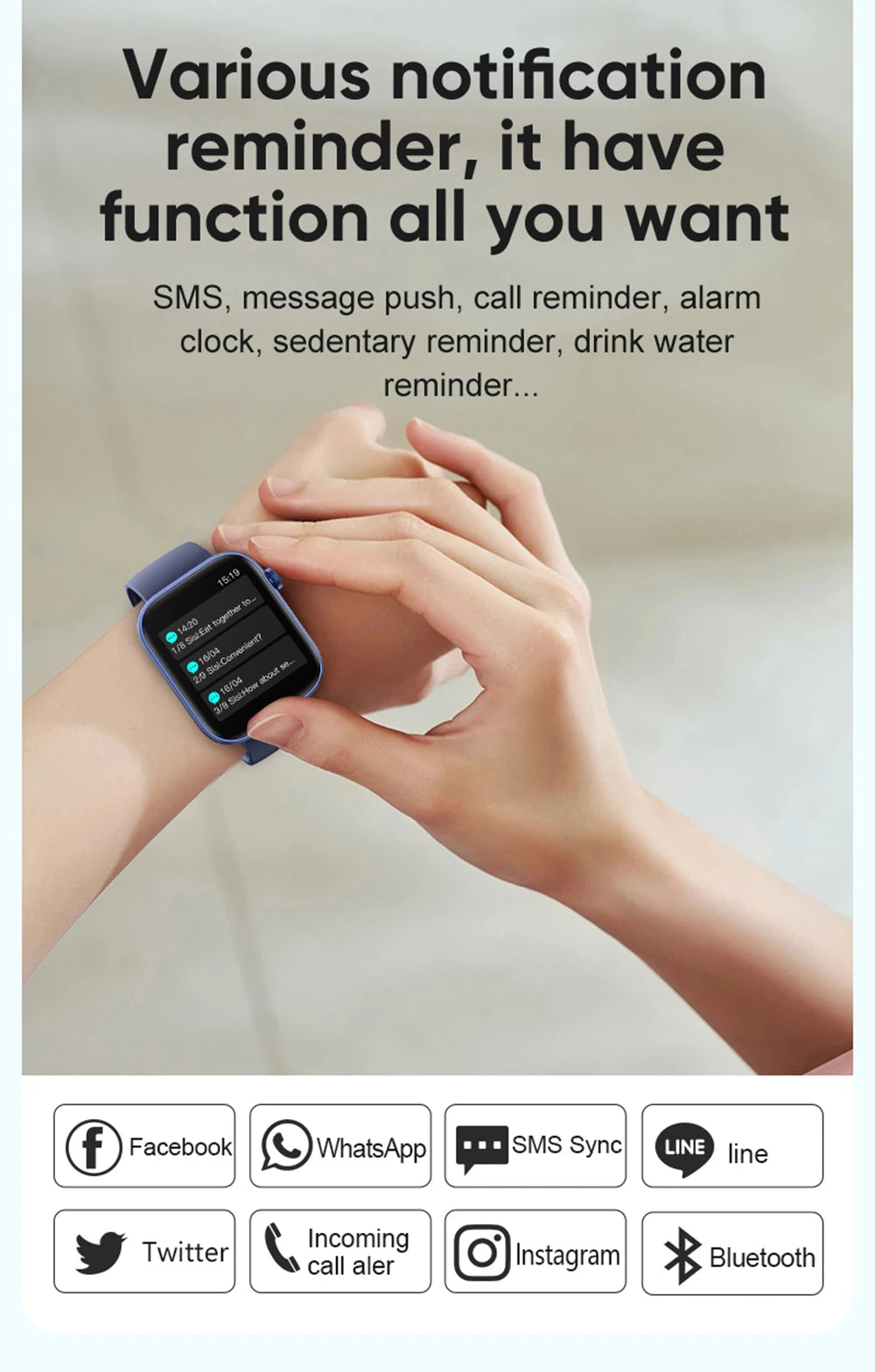Smartwatch Men Women Health Monitoring IP68 Waterproof COLMI P71 Voice Calling Smart Notifications Voice Assistant Smart Watch