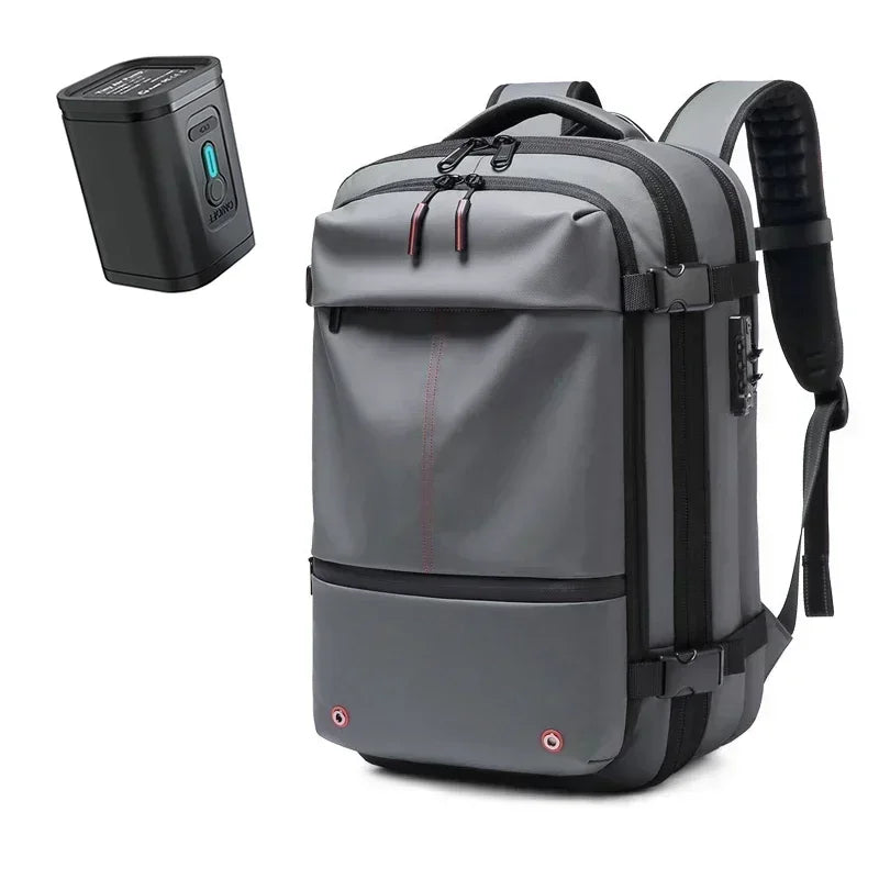 Travel Men 17 Inch Laptop Backpack Vacuum Compression Backpack Business Large Capacity School Backpack Expand Outdoor
