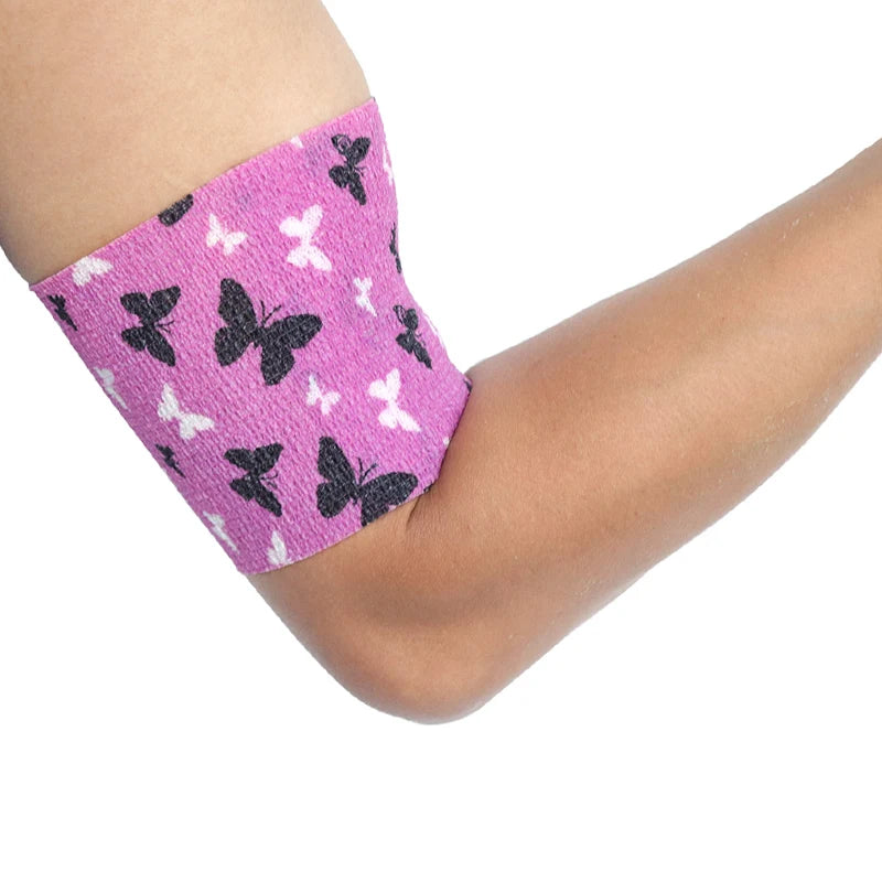 Athletic Tape Wraps for Sports, Colorful Bandage for Tattooing, Finger Joint, Knee Pet, Printed Self-Adhesive Wraps, 2.5cm-10cm