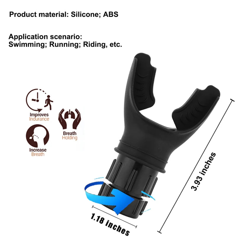 Breathing Trainer Lung Flexer Durable Fitness Exerciser Increases Lung Capacity Breath Adjustable Levels Deep Breath