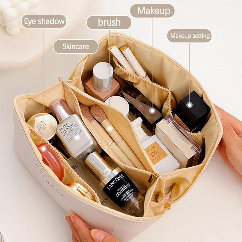 Cosmetic Bag Large Capacity Makeup Female Toiletry Kit Bag Make Up Case Storage Pouch Luxury Lady Box Organizer Bag Travel Zip 