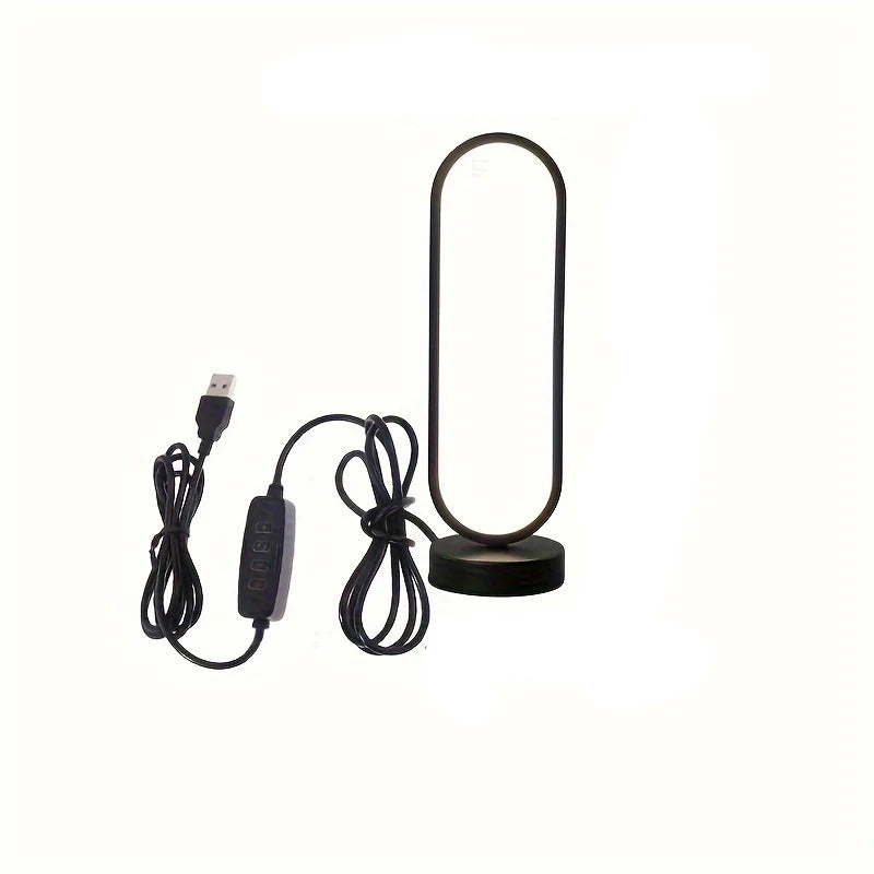 Bedroom Ring Lamp Living Room Three-color Dimming Bedside Lamp LED Night Light