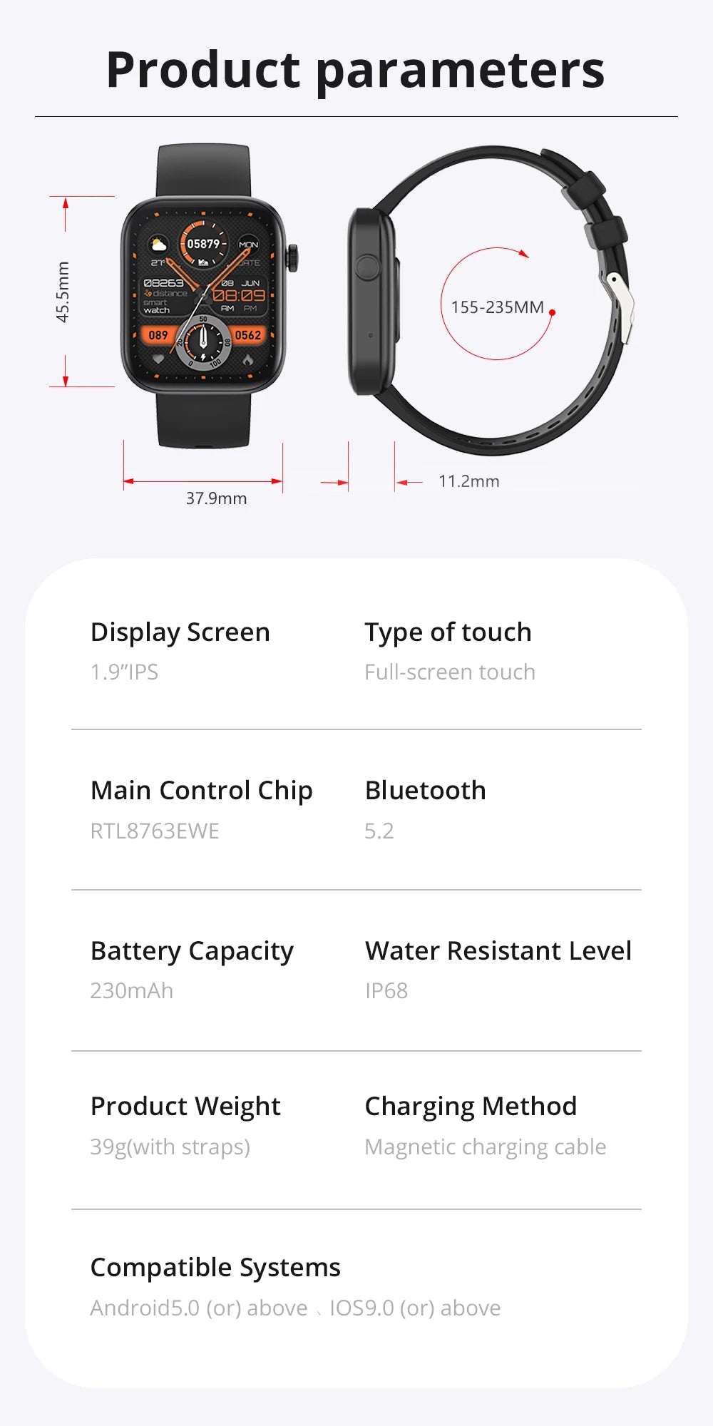 Smartwatch Men Women Health Monitoring IP68 Waterproof COLMI P71 Voice Calling Smart Notifications Voice Assistant Smart Watch