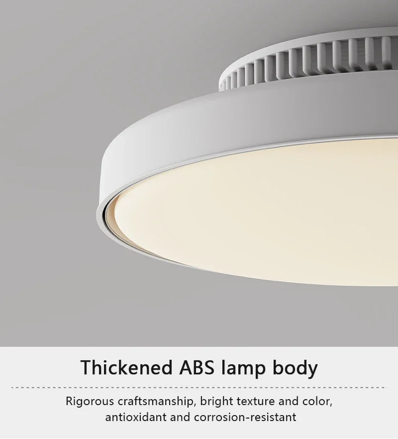 Modern LED Ceiling Fan Lights Invisible Leaf Less Low Decibel Remote Dimming Fan Lights Bedroom Living Room Home Electric Fan