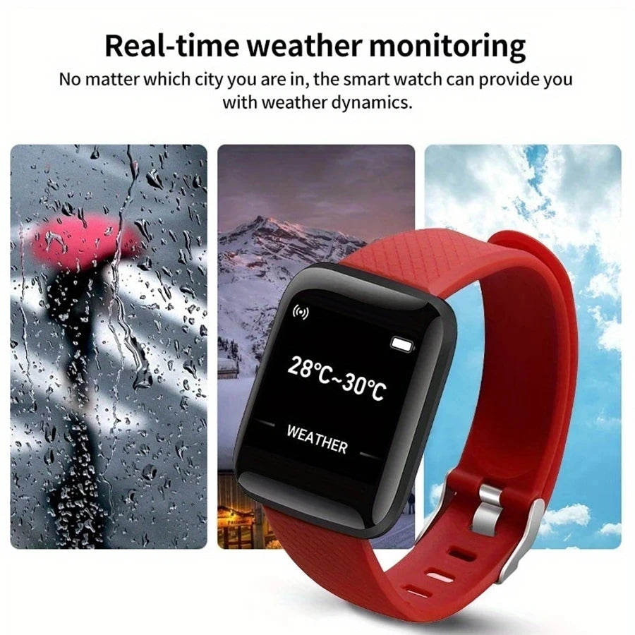 Multifunction Smart Watch For Men Women Kids Message Remind Music Control Sport Step Calories D13 Smartwatch Alarm Clock