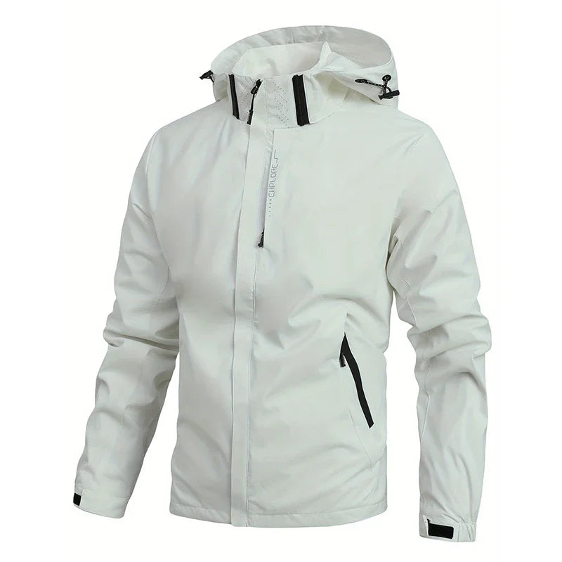 Men Casual Jacket Outdoor Windproof Waterproof Athletes Spring Autumn New Men Jacket Coat Detachable Hat Jackets Male M-5XL