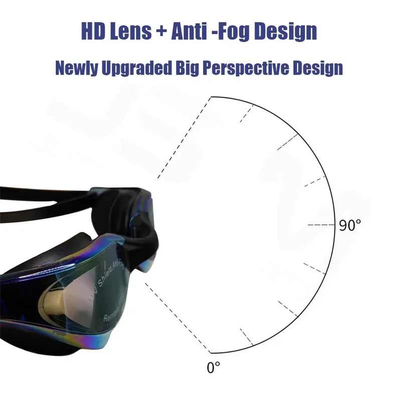 ARENA Professional Anti-Fog HD Swimming Goggles Leak Proof Protection Glasses Men Women Adjustable Silicone Swim EYEWEAR