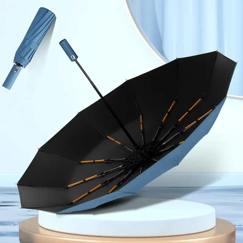 Xiaomi 24 Automatic Umbrella Open Close Light Collapsible Large Format Outdoor Sunshade UV Protection Automatic Umbrella Bone Solid Color