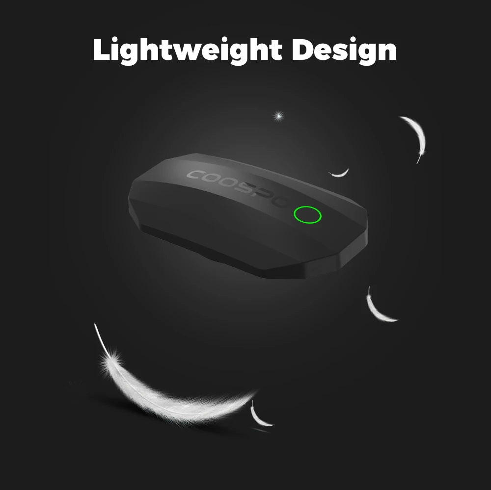 COOSPO Heart Rate Sensor With Chest Strap Dual Mode ANT Bluetooth H808S Cycling Computer for Wahoo Garmin Zwift Sports Monitor