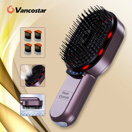 4in1 NIR Massage Comb Essential Hair Oil Applicator Bomb Included Head Spa Relaxation Treatment Plasma Photon Hair Comb Massager