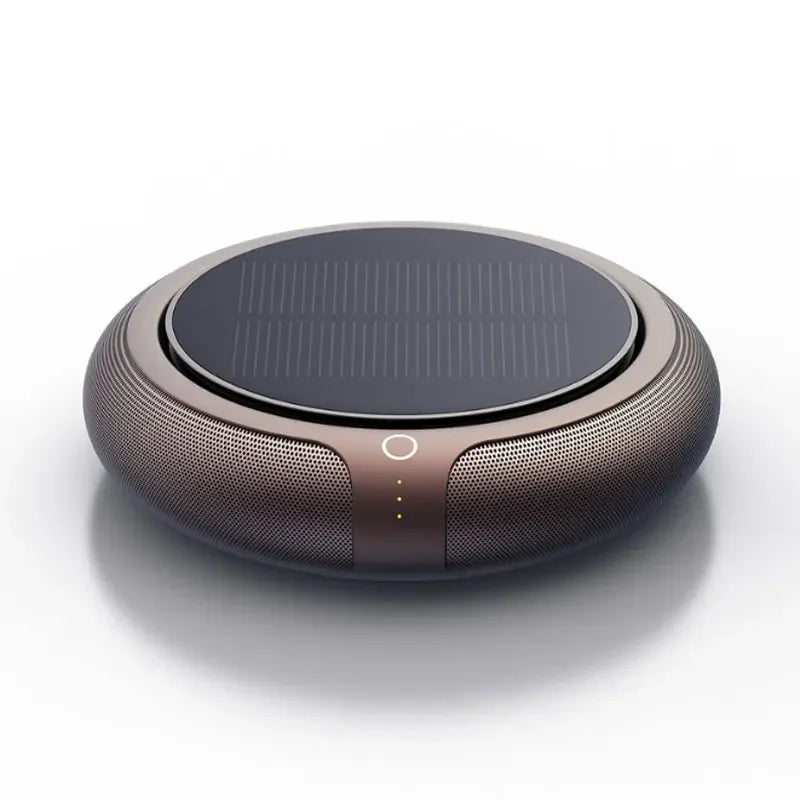 New Air Purifier Solar Charging Car Ionizer HEPA Filter Ion Deodorant Air Fresh Usb Ozone Generator Vehicle Electric Home Gift