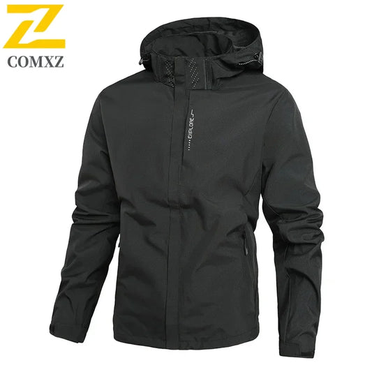 Men Casual Jacket Outdoor Windproof Waterproof Athletes Spring Autumn New  Men Jacket Coat Detachable Hat Jackets Male M-5XL