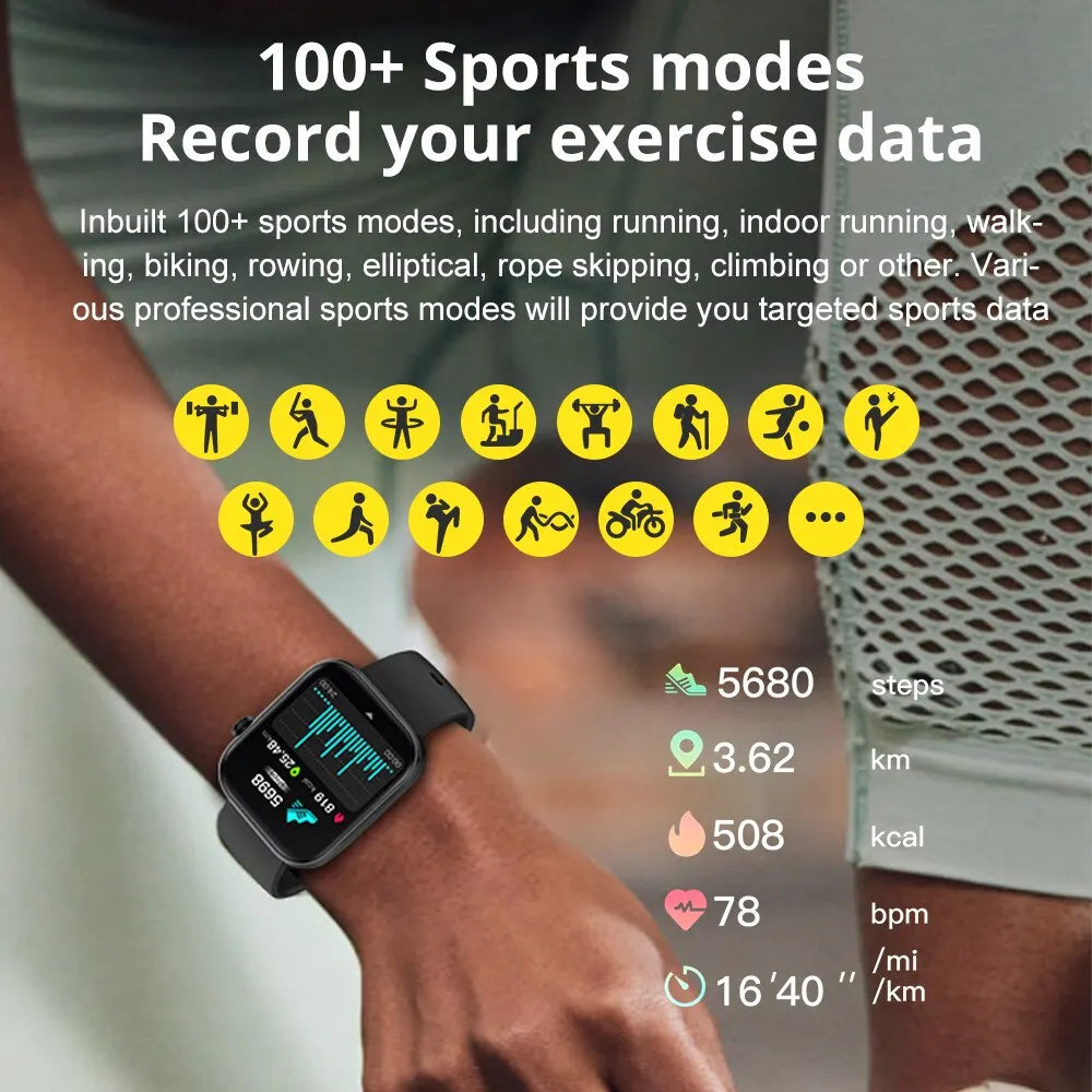 Smartwatch Men Women Health Monitoring IP68 Waterproof COLMI P71 Voice Calling  Smart Notifications Voice Assistant Smart Watch