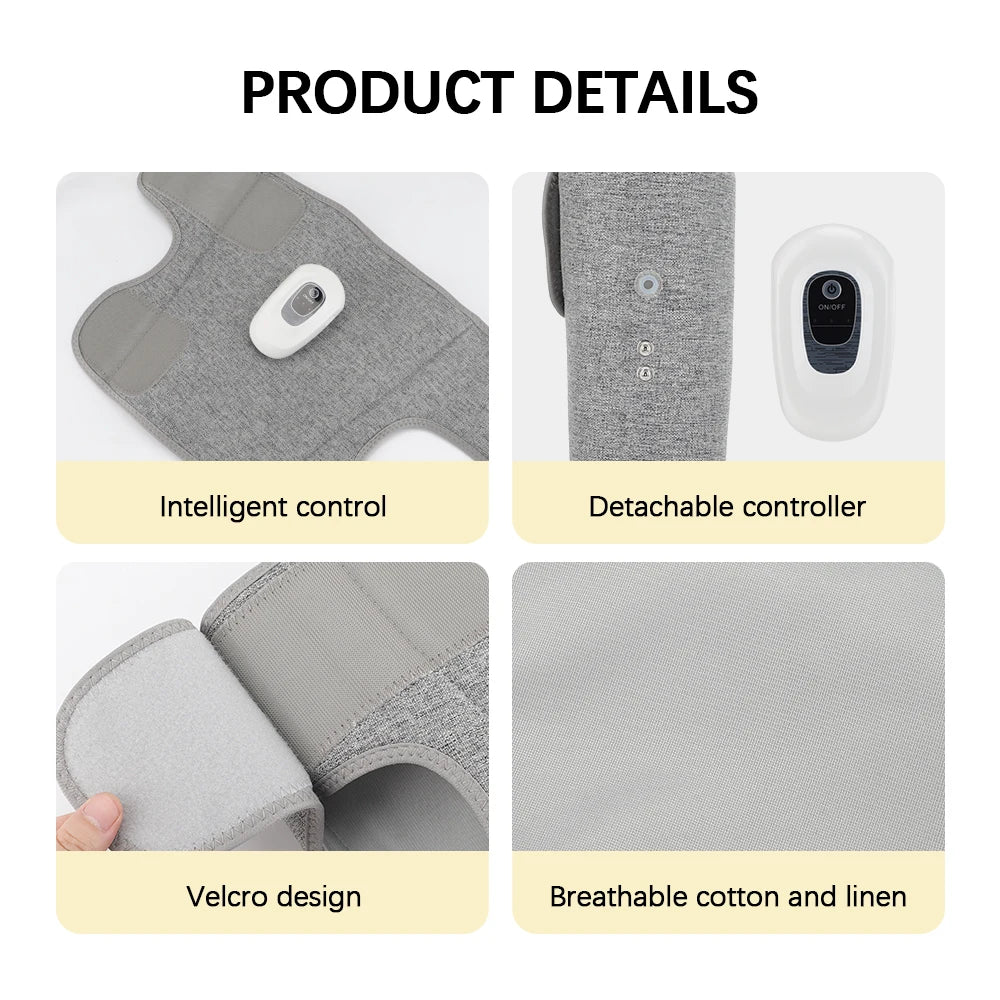 Electric 360° Air Pressure Calf Massager Wireless Leg Massage 3 Mode Airbag Compression Relax Foot Calf Muscle Blood Circulation