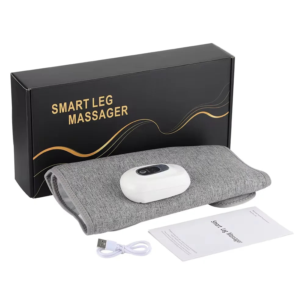 Electric 360° Air Pressure Calf Massager Wireless Leg Massage 3 Mode Airbag Compression Relax Foot Calf Muscle Blood Circulation