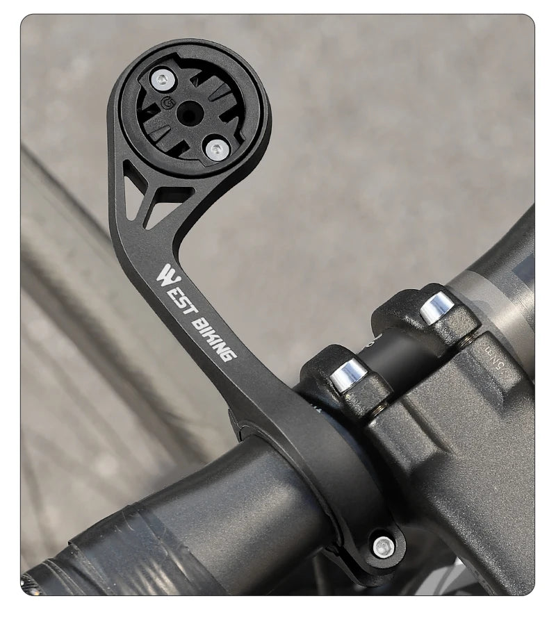 WEST BIKING Cycling Computer Holder For Garmin/Bryton/Wahoo Speedometer Bike Lights&Camera Mount MTB Road Bicycle Accessories
