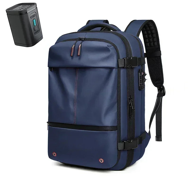 Travel Men 17 Inch Laptop Backpack Vacuum Compression Backpack Business Large Capacity School Backpack Expand Outdoor