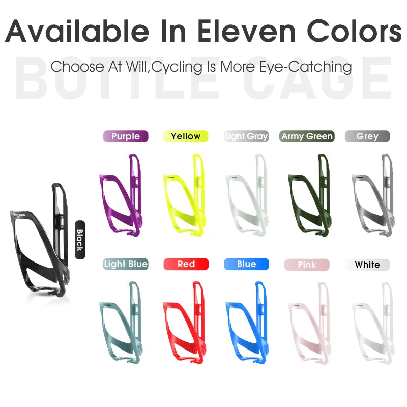WEST BIKING Cycling Water Bottle Cage Multicolor Bottle Bracket Lightweight One-piece MTB Road Bike Bottle Cage Drink Cup Stand