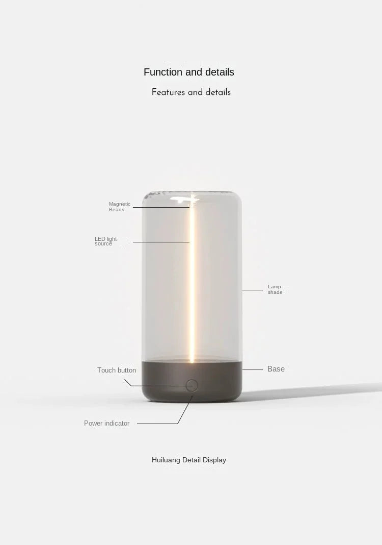 Cool Light Portable Quantum Wire Ambient Magnetic Type-C charging Bedroom Study Camping Christmas Gift