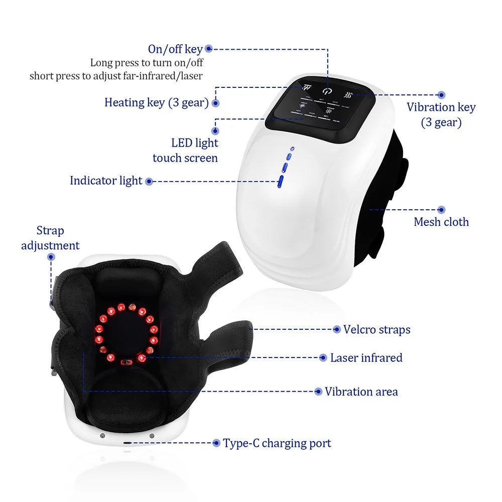 Foreverlily Smart Knee Massager Vibration Air Pressure Knee Massage Machine Electric Elbow Shoulder Knee