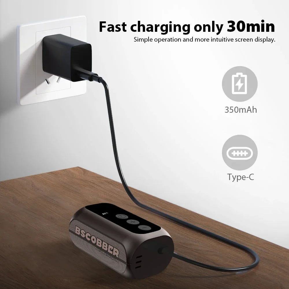 BSCOBBER A5mini Portable Air Pump Portable Rechargeable Wireless Bicycle Accessories Tire Inflator  100PSI High Pressure