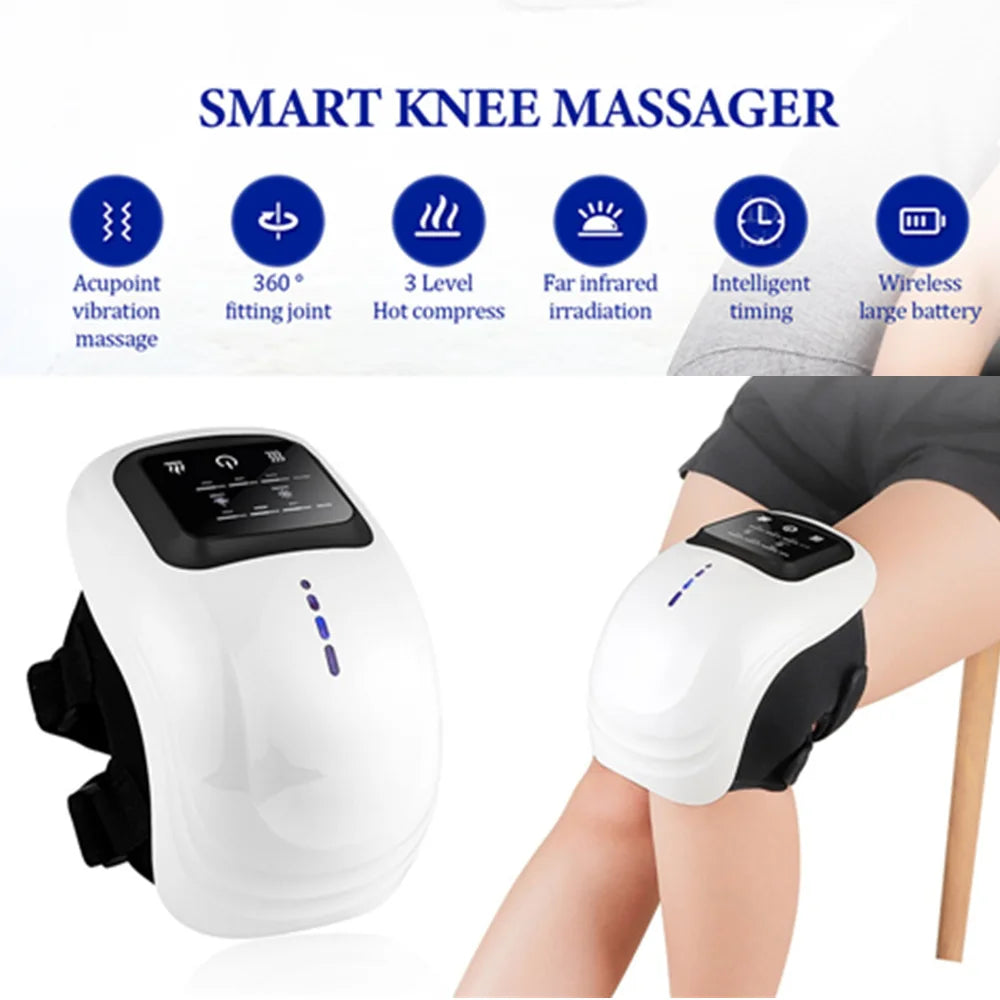 Foreverlily Smart Knee Massager Vibration Air Pressure Knee Massage Machine Electric Elbow Shoulder Knee
