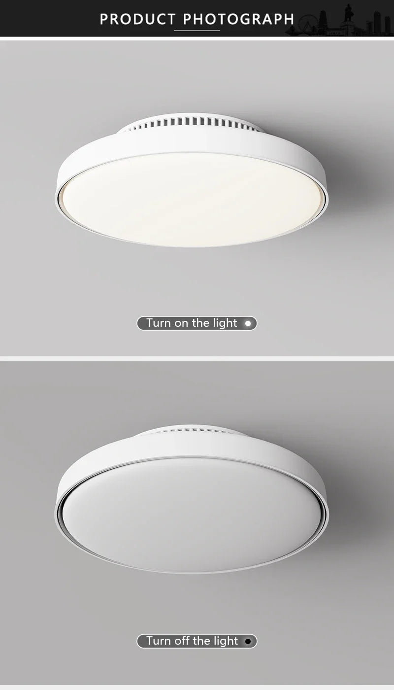 Modern LED Ceiling Fan Lights Invisible Leaf Less Low Decibel Remote Dimming Fan Lights Bedroom Living Room Home Electric Fan