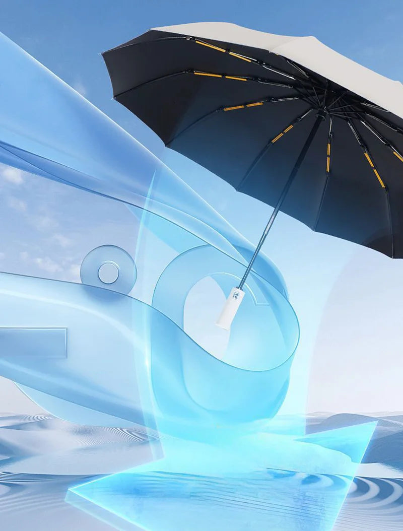 Xiaomi 24 Automatic Umbrella Open Close Light Collapsible Large Format Outdoor Sunshade UV Protection Automatic Umbrella Bone Solid Color